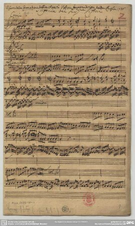 Serenatas. Excerpts - Mus.2455-N-1 : orch - D