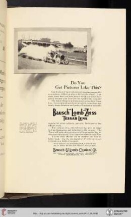 Bausch & Lomb Optical Co. [Bausch and Lomb-Zeiss Tessar Lens]