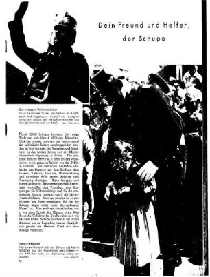 Dein Freund und Helfer, der Schupo