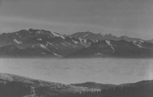 Reproduktion der Alpenkette