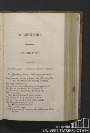 Scene I. Jerome's House. A large old-fashioned chamber.