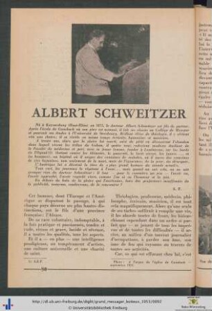 Albert Schweitzer.