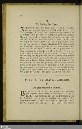 44. Die Rettung der Fahne