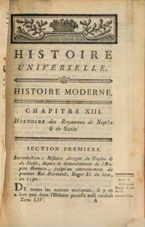 Histoire Universelle, Depuis Le Commencement Du Monde Jusqu'a Présent, 94. Contenant l'Histoire de Naples et de Sicile, jusqu'en 1506