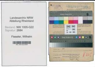 Entnazifizierung Wilhelm Fieseler , geb. 12.04.1908 (Milchhaendler)