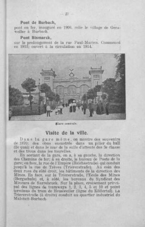 Visite de la ville.