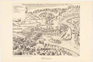 Stadtansicht von Hann. Münden: Stadtansicht aus der »Belagerung ... untermGen.Br. Tilly ... 1626«