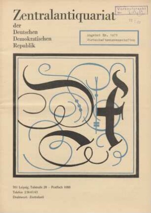 Nr. 1071: Wirtschaftswissenschaften