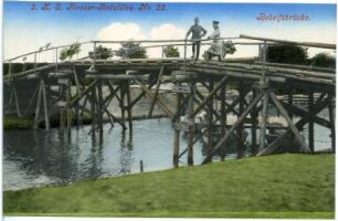 Riesa. 2. K.S. Pionier-Bataillon No. 22 - Behelfsbrücke