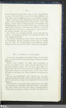 Der dankbare Lastträger