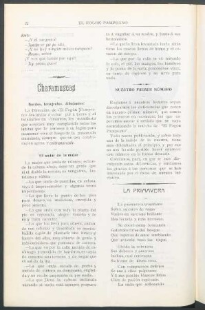 Nuestro primer número