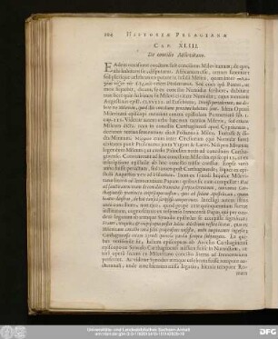 Cap. XLIII. De concilio Milevitano.