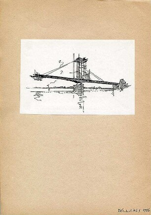 Döllgast, Hans; München; Augsburg; Handzeichnungen - Brücke