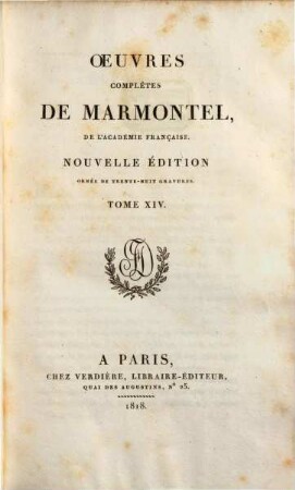 Oeuvres complètes de Marmontel. 14, Éléments de littérature ; 3