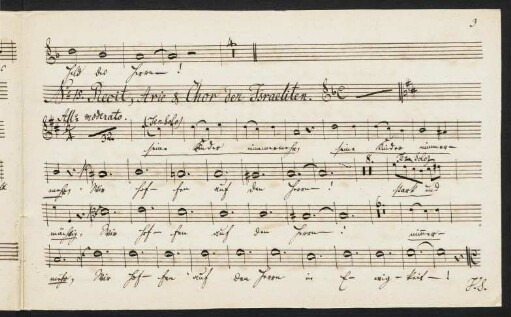 No. 15 Recit, Arie und Chor der Israeliten