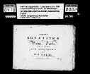 Wilhelm Friedrich Riem (1779-1837): Trois / Sonatines / pour le / Piano-Forte / composées et dediées / aux amateurs / par / W.F. Riem Hamburg chez A. Cranz