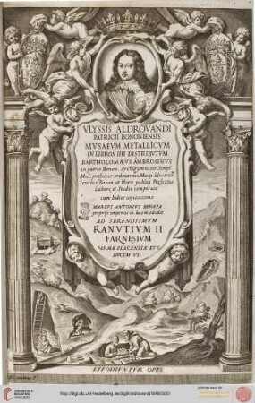 Vlyssis Aldrovandi Patricii Bononiensis Mvsaevm Metallicvm In Libros IIII Distribvtvm