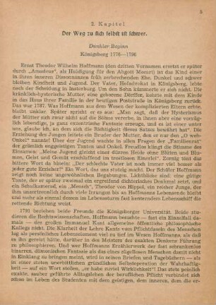 Dunkler Beginn. Königsberg 1776-1796