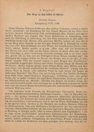 Dunkler Beginn. Königsberg 1776-1796