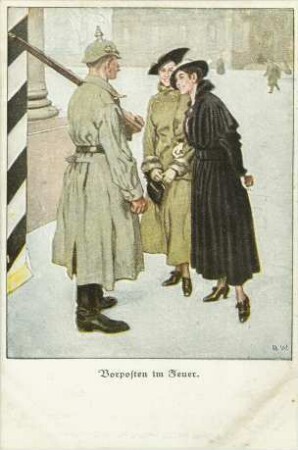 Vorposten im Feuer.