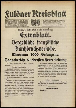 Ausgabe vom Samstag, den 04. März 1916.