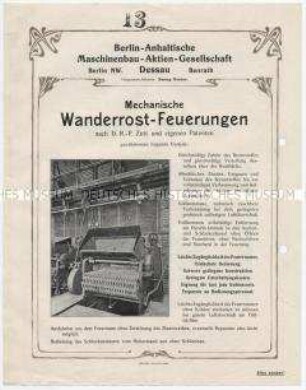 Mechanische Wanderrost-Feuerungen