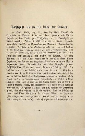 Neue Studien, 3. Studien zur Literatur- und Culturgeschichte