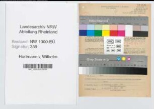 Entnazifizierung Wilhelm Hurtmanns, geb. 16.02.1907 (Kaufmann)