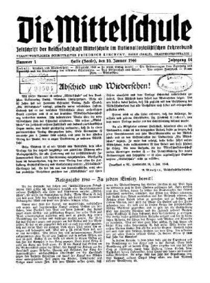 Abschied und Wiedersehen!