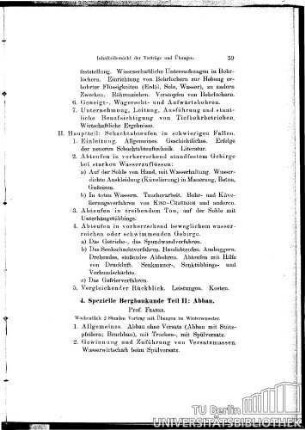 4. Spezielle Bergbaukunde Teil II: Abbau