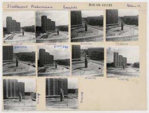Leninplatz. Berlin, Friedrichshain, Leninplatz/Leninallee (heute Platz der Vereinten Nationen/Landsberger Allee)