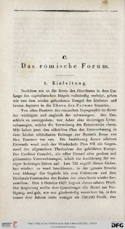 C. Das römische Forum