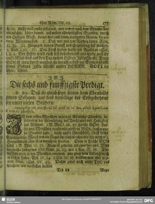 Die sechs und funffzigste Predigt