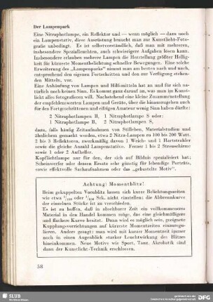 Achtung: Momentblitz!