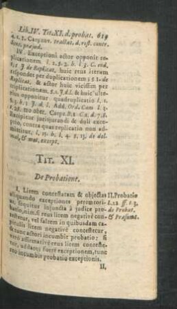 Tit. XI. De Probatione