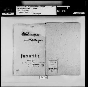 Mähringen (Kusterdingen): Pfarrberichte und Pfarrbeschreibungen