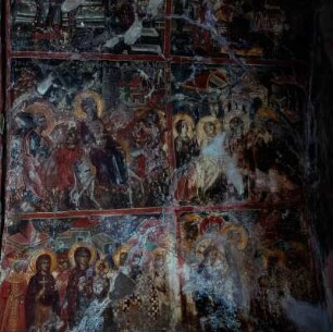 Kloster Valsamonero, Kirche Agios Fanourios, Inneres, Fresko, Szenen aus dem Marienleben