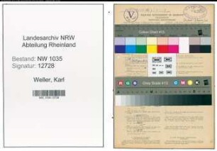 Entnazifizierung Karl Weller , geb. 22.06.1884 (Bergmann)