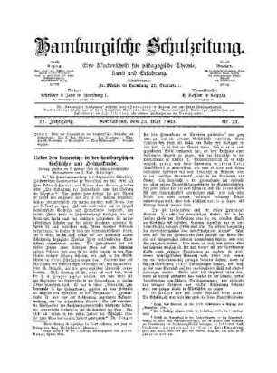 Ueber den Unterricht in der hamburgsichen Geschichte und Heimatkunde