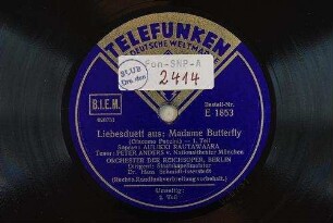 Liebesduett : aus: Madame Butterfly; 1. Teil / (Giacomo Puccini)
