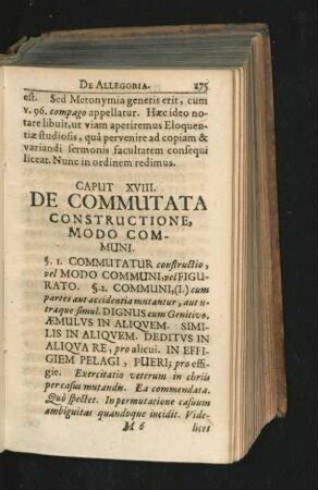 Caput XVIII. De Commutata Constructione, Modo Communi.