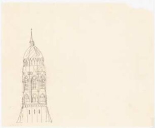 Unzugeordnete Kirchen-Projekte (Skizzen): Kirchturm