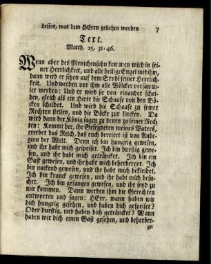 Text. Matth. 25, 31-46.