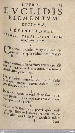 Liber X.: ELEMENTUM DECIMUM.