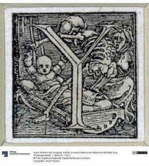 Initiale zu einem lateinischen Majuskel-Alphabet (sog. "Todesalphabet"): Y