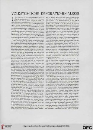 Volkstümliche Dekorationsmalerei