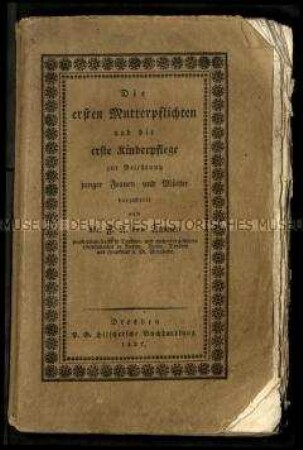 Anleitung für die Pflichten der Mutter zur Kindespflege