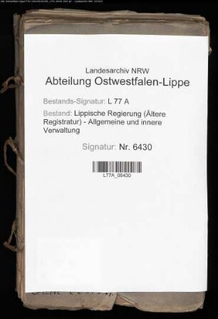 Grenzregulierung zwischen dem Amt Schwalenberg und den preußischen Ämtern Oldenburg und Stoppelberg