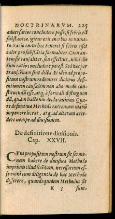 De definitione divisionis. Cap. XXVII.