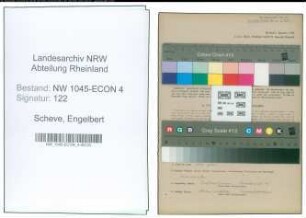 Entnazifizierung Engelbert Scheve , geb. 28.12.1897 (Revisor)